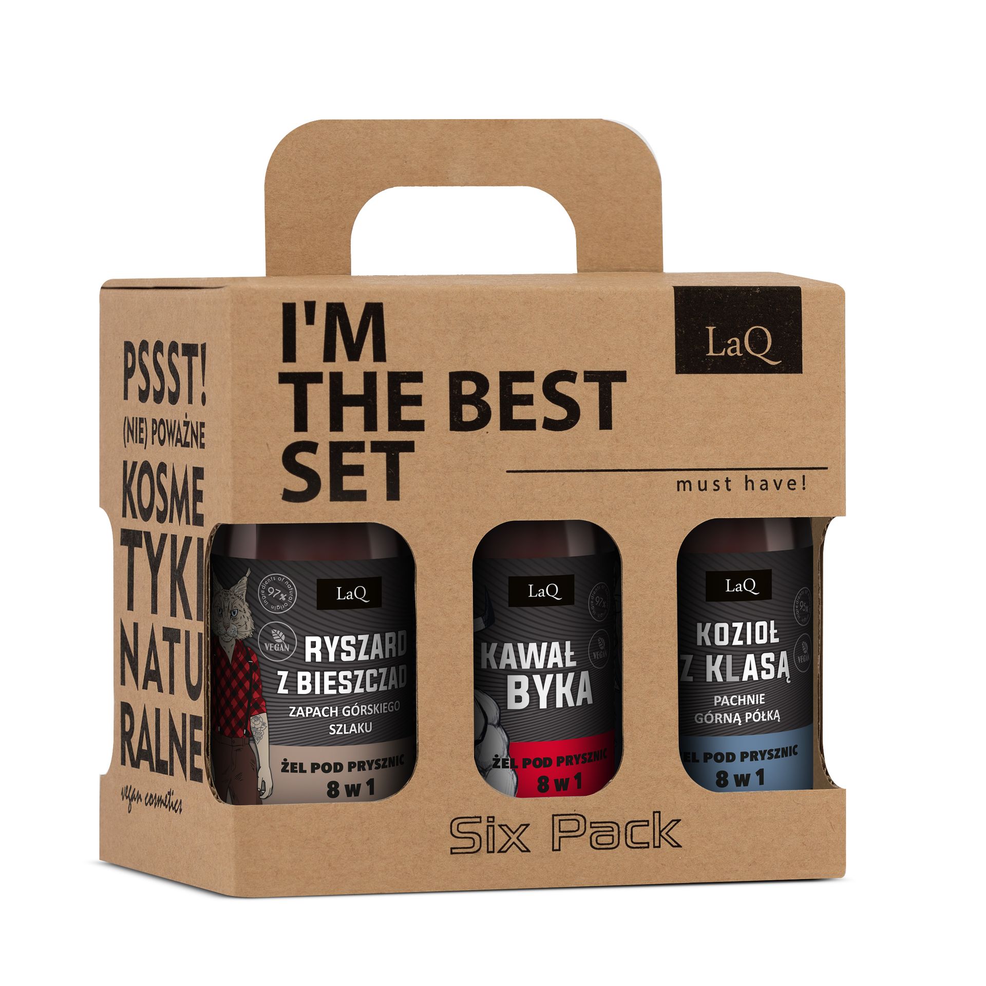 LaQ I'm The Best Set Zestaw Żeli pod Prysznic dla Mężczyzn