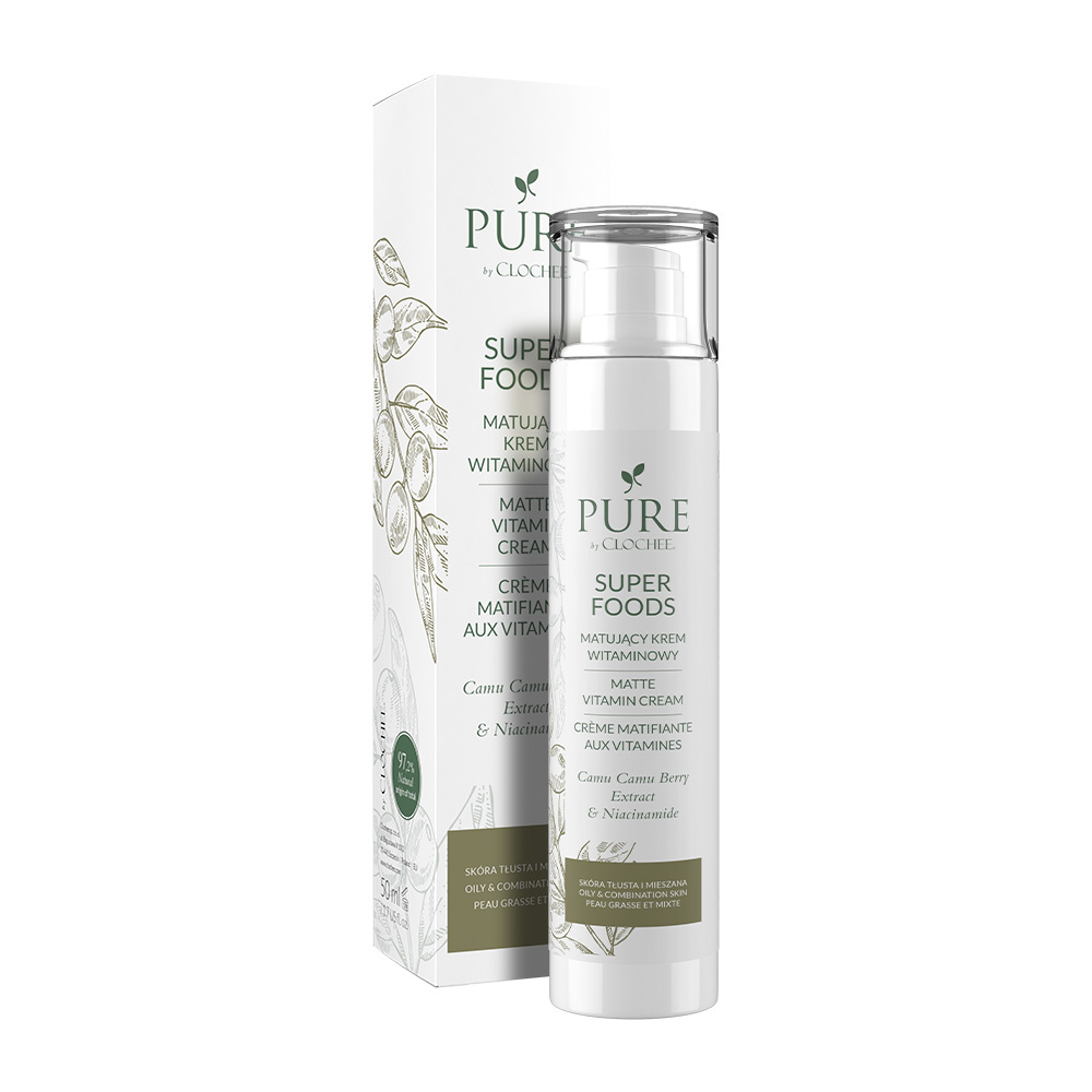 Pure by Clochee Super Foods Matujący Krem Witaminowy 50ml
