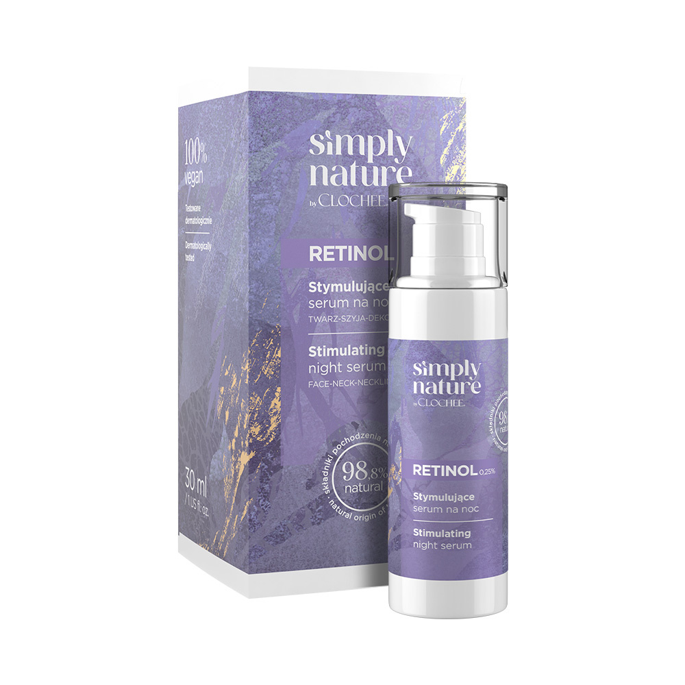 Simply Nature by Clochee Retinol Stymulujące Serum do Twarzy na Noc 30ml