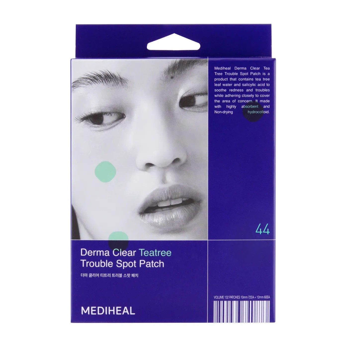 Mediheal Punktowe Plasterki na Wypryski Derma Clear Teatree 44 Sztuki
