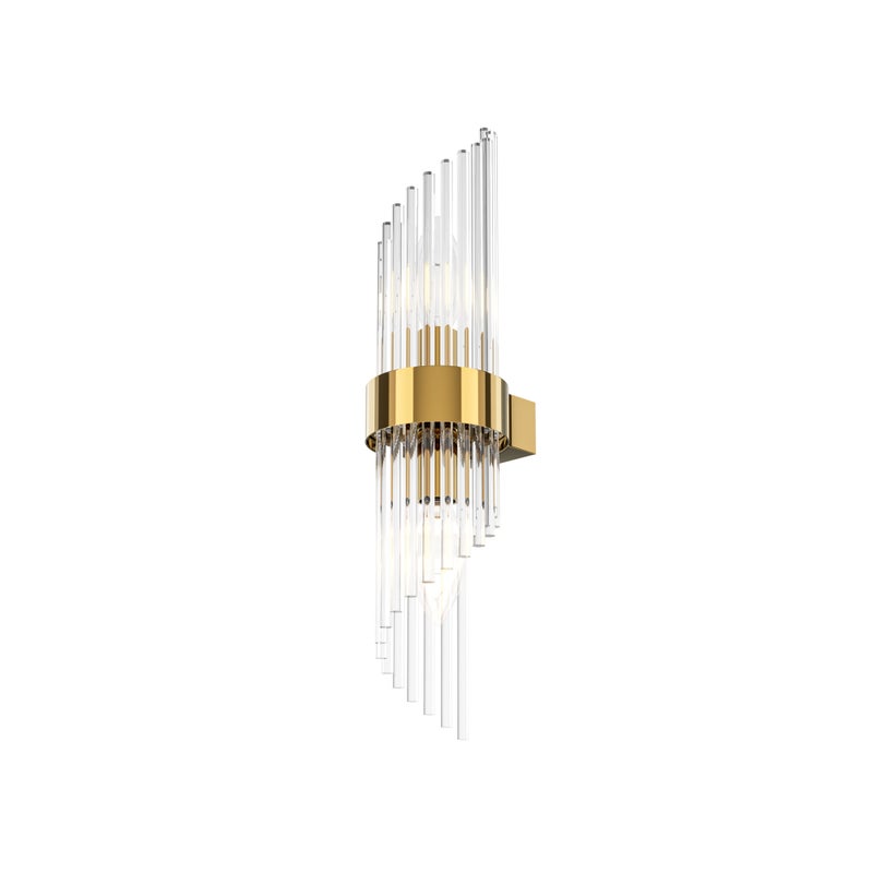 Kinkiet ścienny Frame złoto-przezroczysty 2xE14x60W wym: 46,2 x 10,4 x 12,5 cm metal IP20 Maytoni