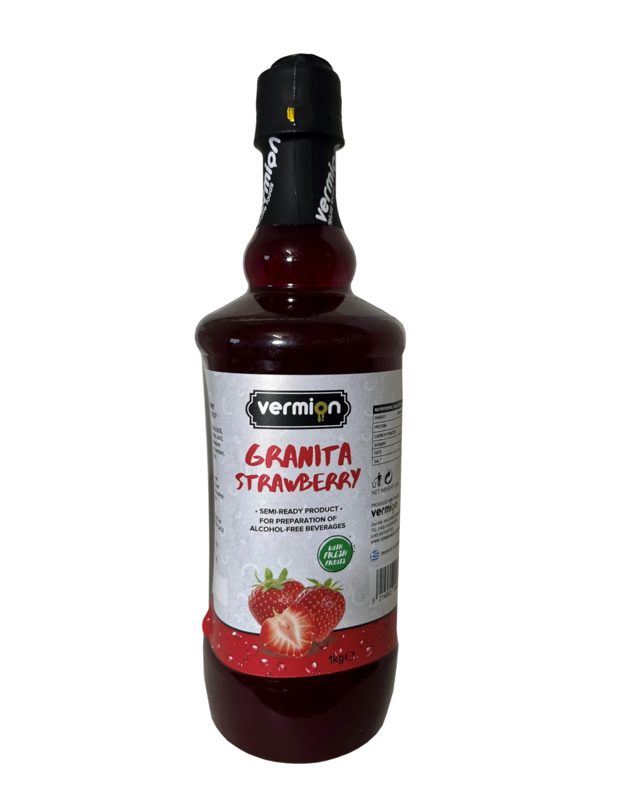 Granita Truskawka syrop - Vermion Deluxe Food Slush Strawberry 1kg