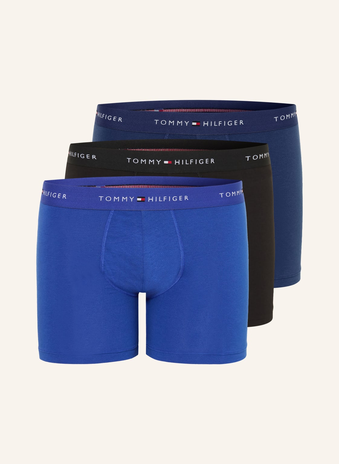 Tommy Hilfiger 3-Pak Bokserek blau