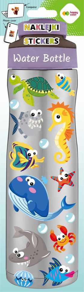 Naklejki Water Bottle - Ocean Friends, 83x286 mm