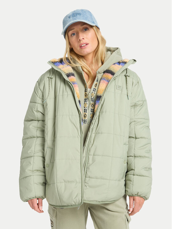 Billabong Kurtka przejściowa Happy Camper EBJJK00165 Zielony Regular Fit
