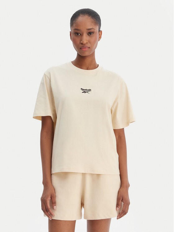 Reebok T-Shirt Suzie RK25505CCW Beżowy Relaxed Fit