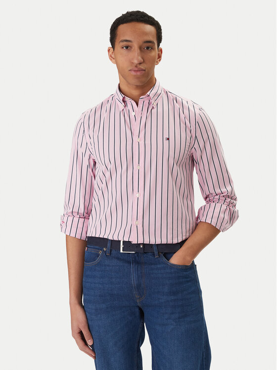 Tommy Hilfiger Koszula MW0MW42441 Różowy Regular Fit