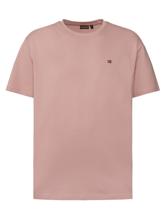 Napapijri T-Shirt Salis NP0A4H8D Różowy Regular Fit