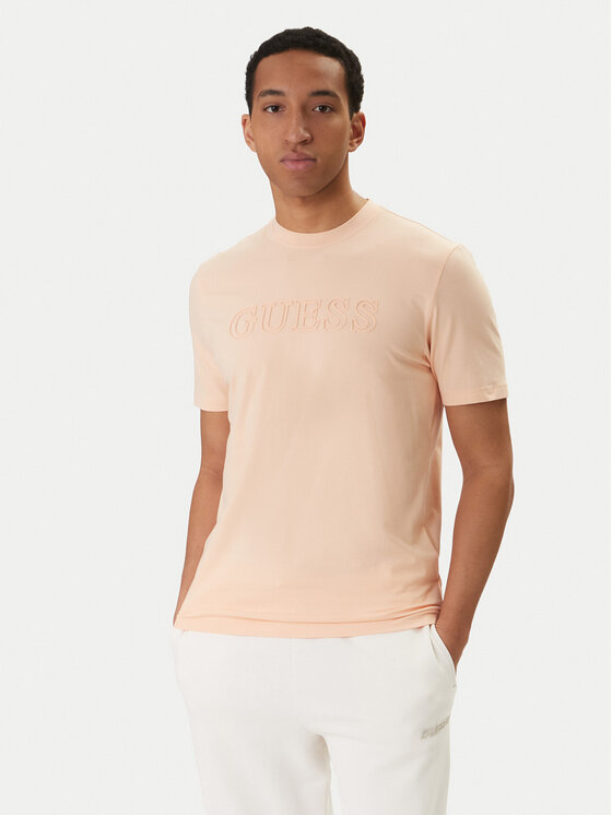 Guess T-Shirt Z2YI11 J1314 Pomarańczowy Regular Fit