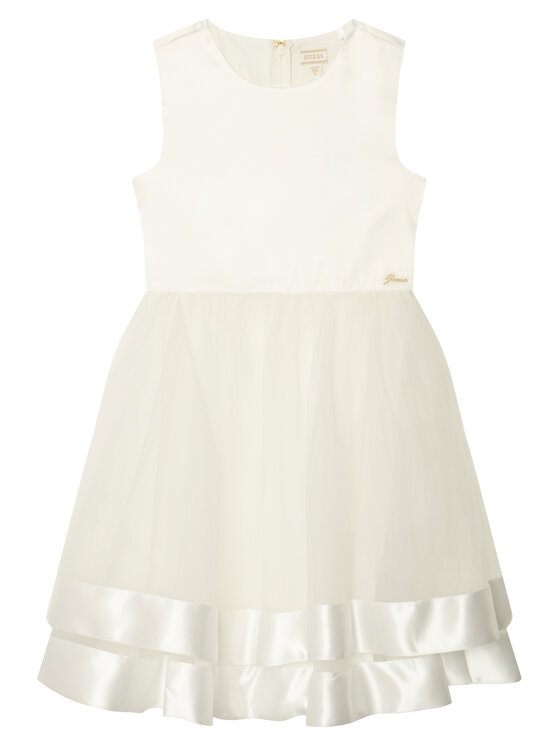 Guess Sukienka elegancka J6RK34 WM330 Biały Regular Fit