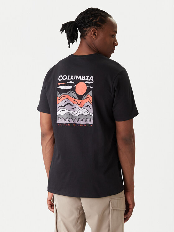 Columbia T-Shirt Explorers Canyon™ 2036451 Czarny Regular Fit