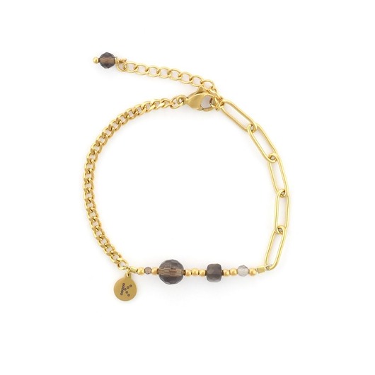 Bestseller! Bransoletka zodiakalna - Koziorożec Pozłacana stal szlachetna