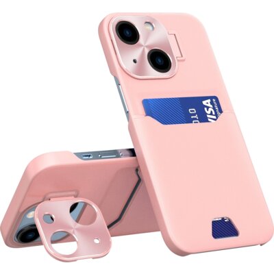 Etui HURTEL Leather Stand do Apple iPhone 14 Różowy