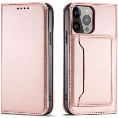 Etui HURTEL Magnet Card do Apple iPhone 14 Pro Max Różowy