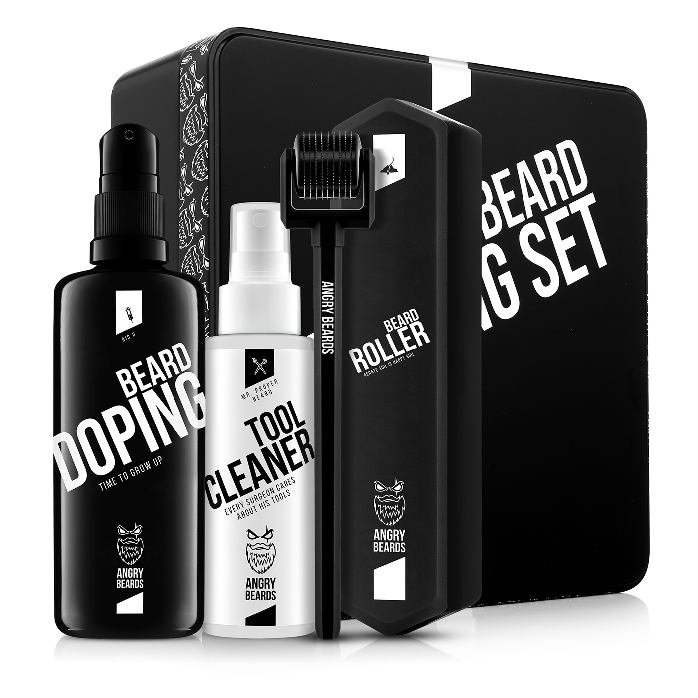 Zestaw wspierający wzrost brody – Roller & Doping