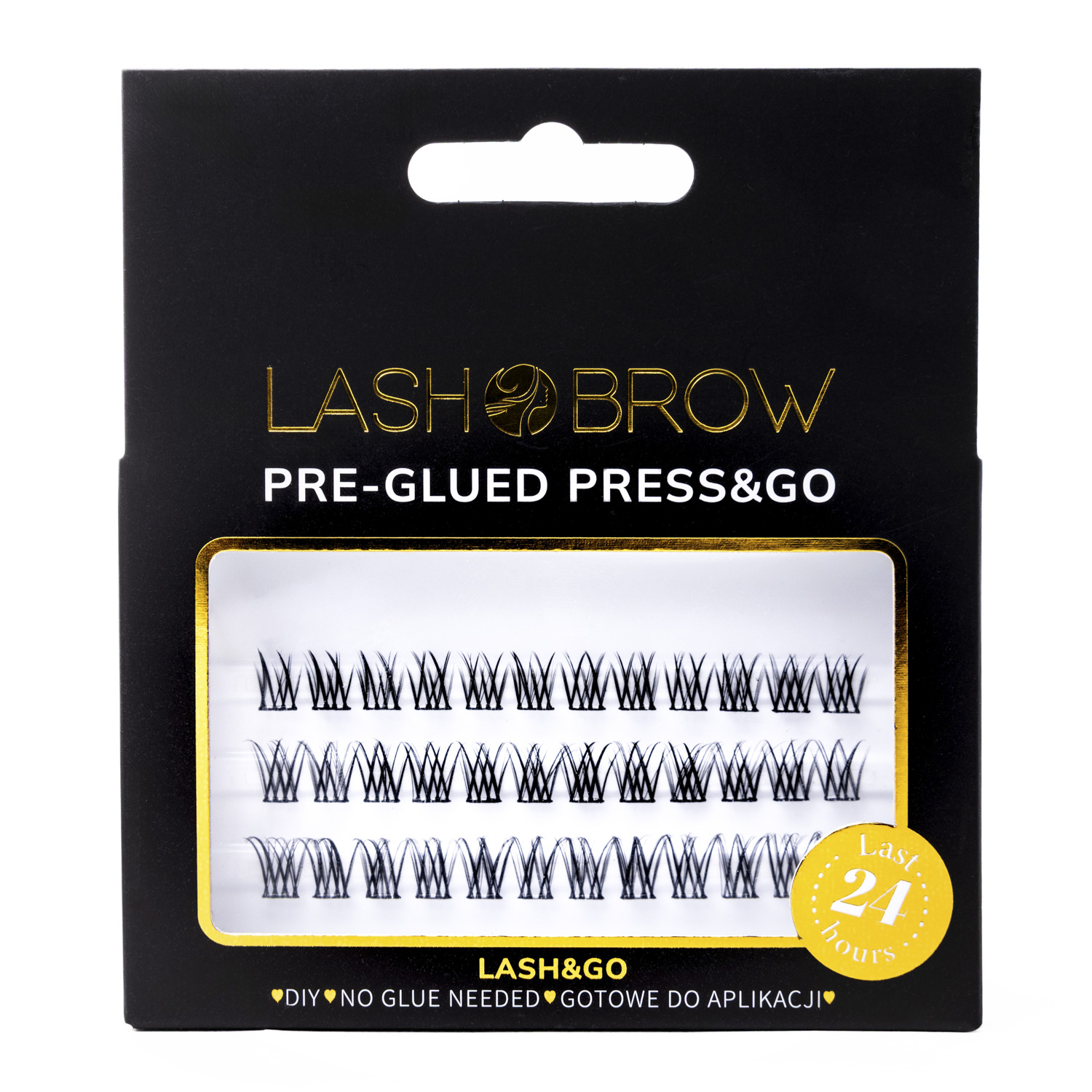 LASH BROW Press & Go Zestaw Kępek Samoprzylepnych Natural Daily