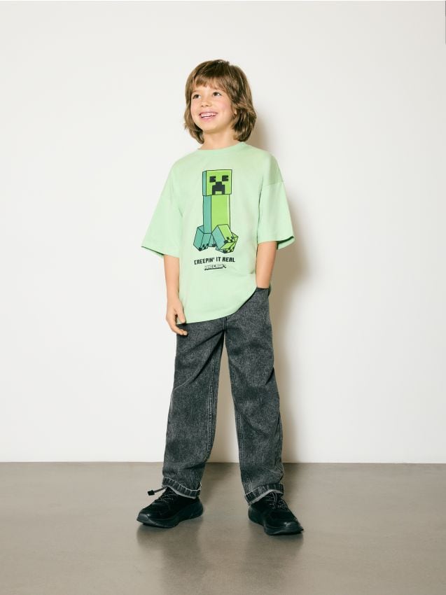 Reserved - Jeansy straight - szary