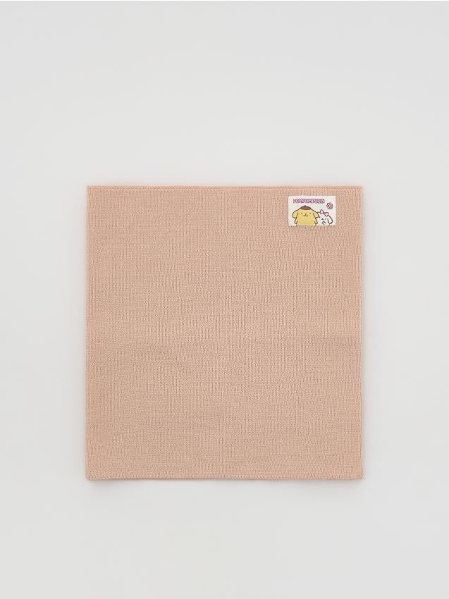 Reserved - Prążkowany komin Pompompurin - beżowy