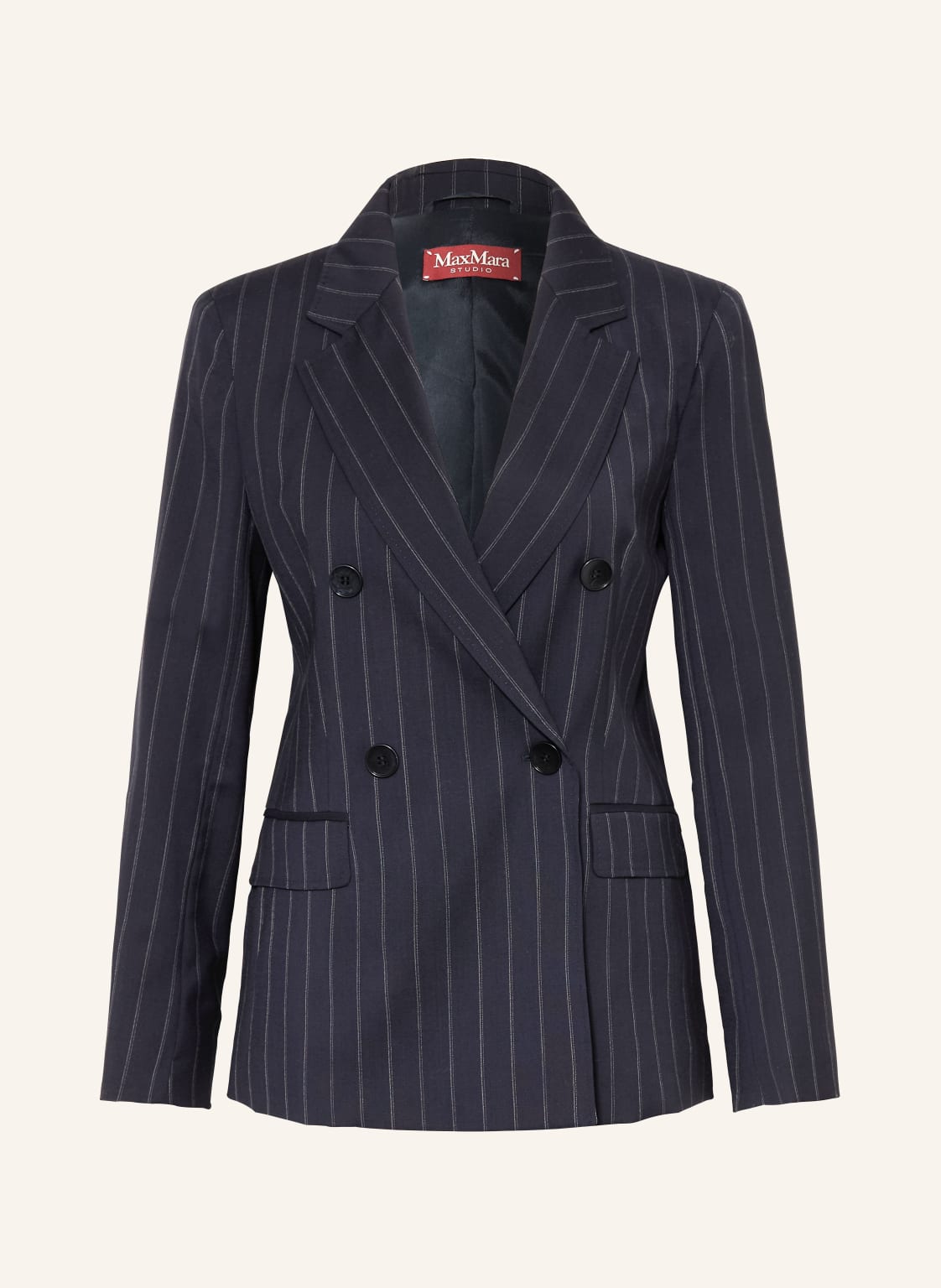 Max Mara Studio Marynarka Onagro Z Wełny Dziewiczej blau