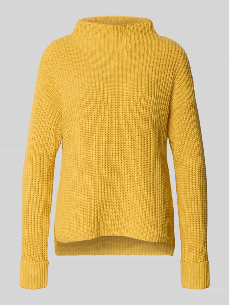 Sweter z dzianiny o kroju regular fit z dodatkiem bawełny ekologicznej model ‘SELMA’