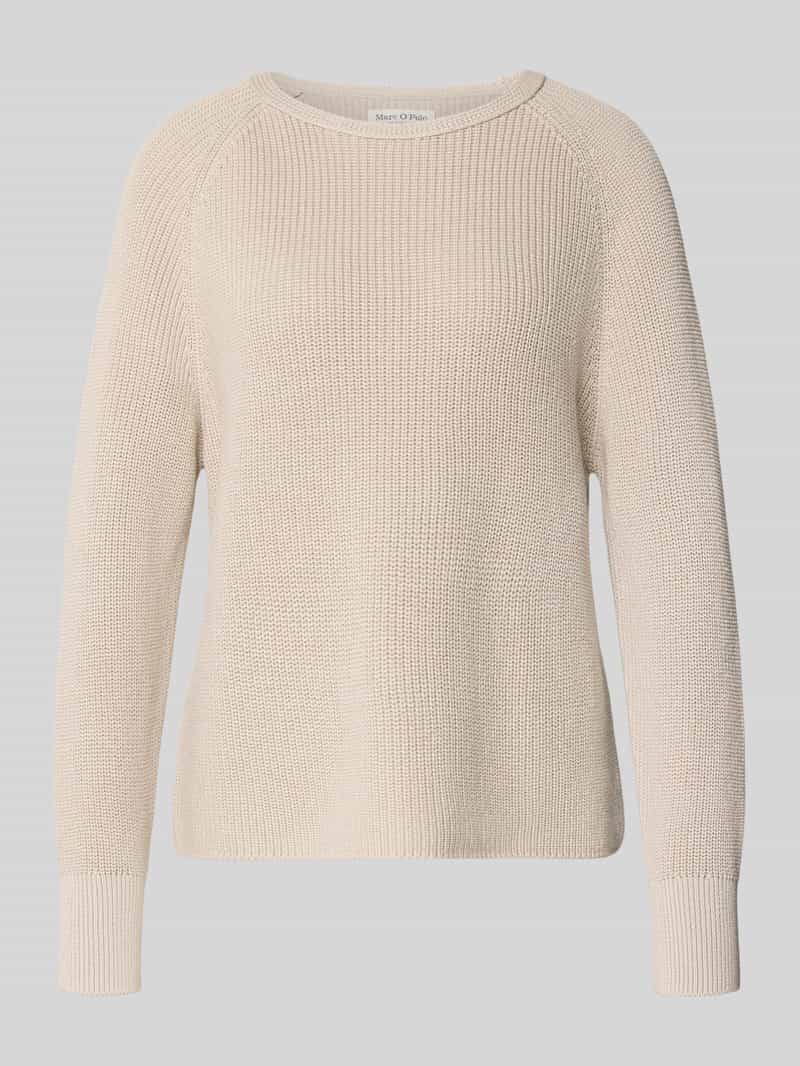 Sweter z dzianiny o kroju regular fit z czystej bawełny