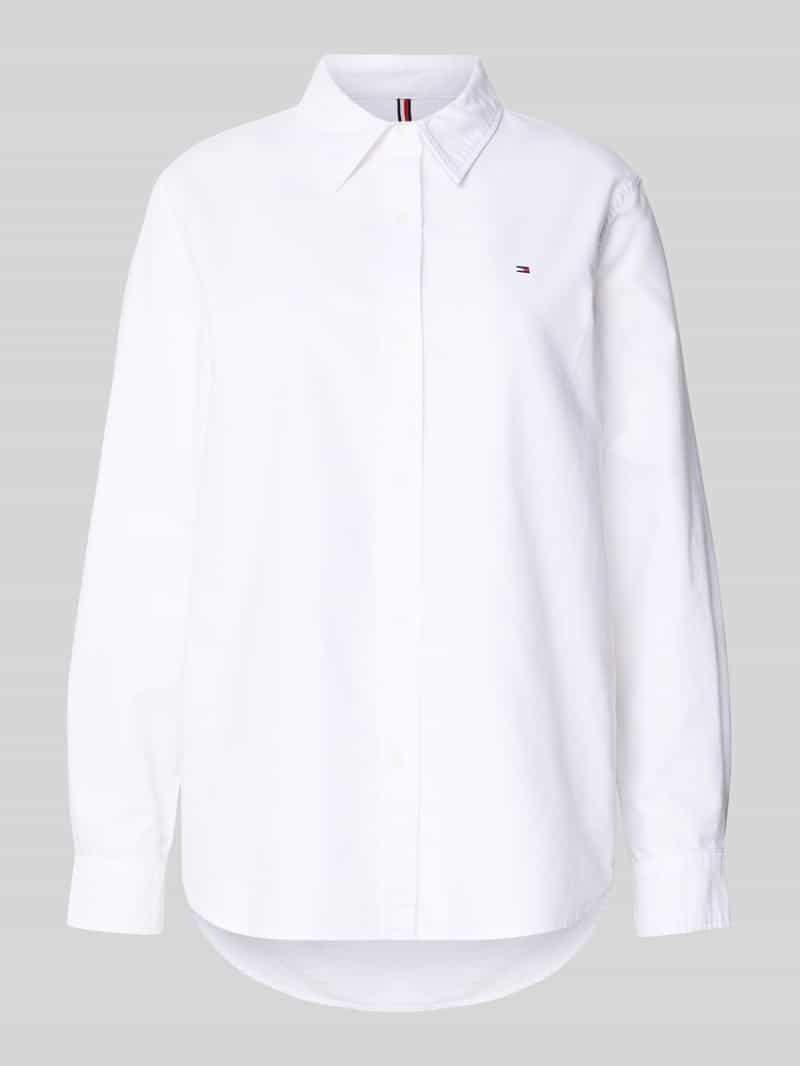 Bluzka koszulowa o kroju relaxed fit z czystej bawełny