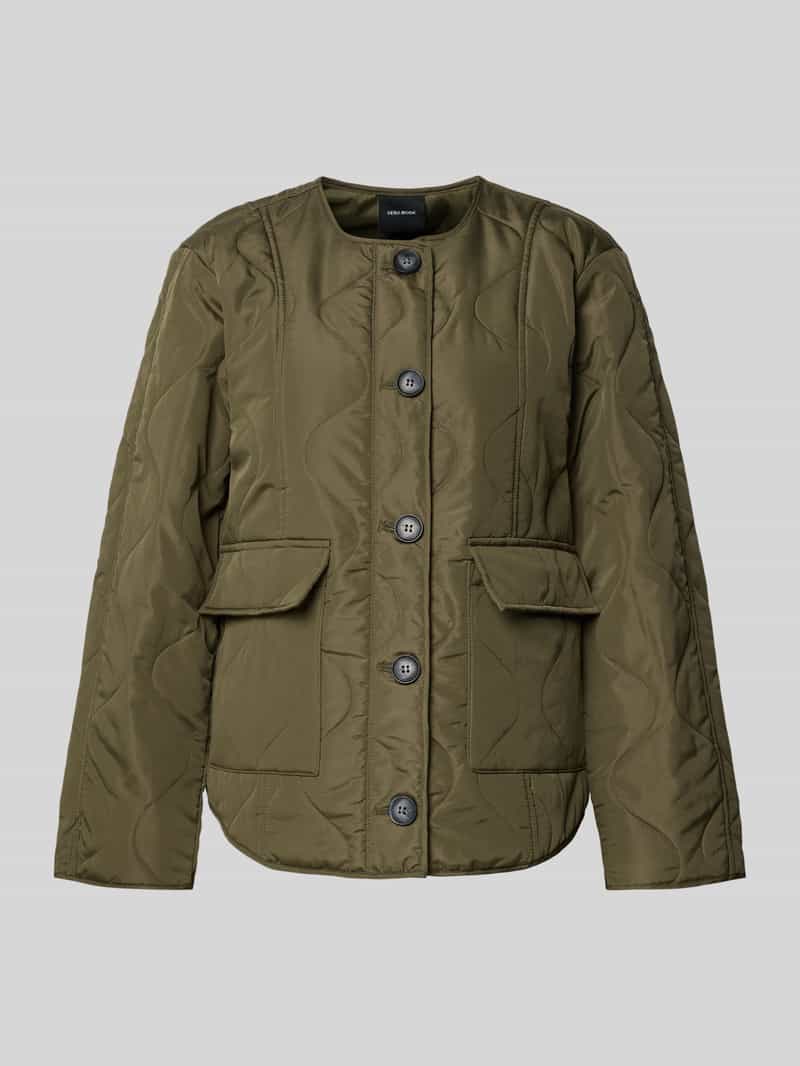 Kurtka pikowana o kroju regular fit z kieszeniami z patkami model 'MILLIE'