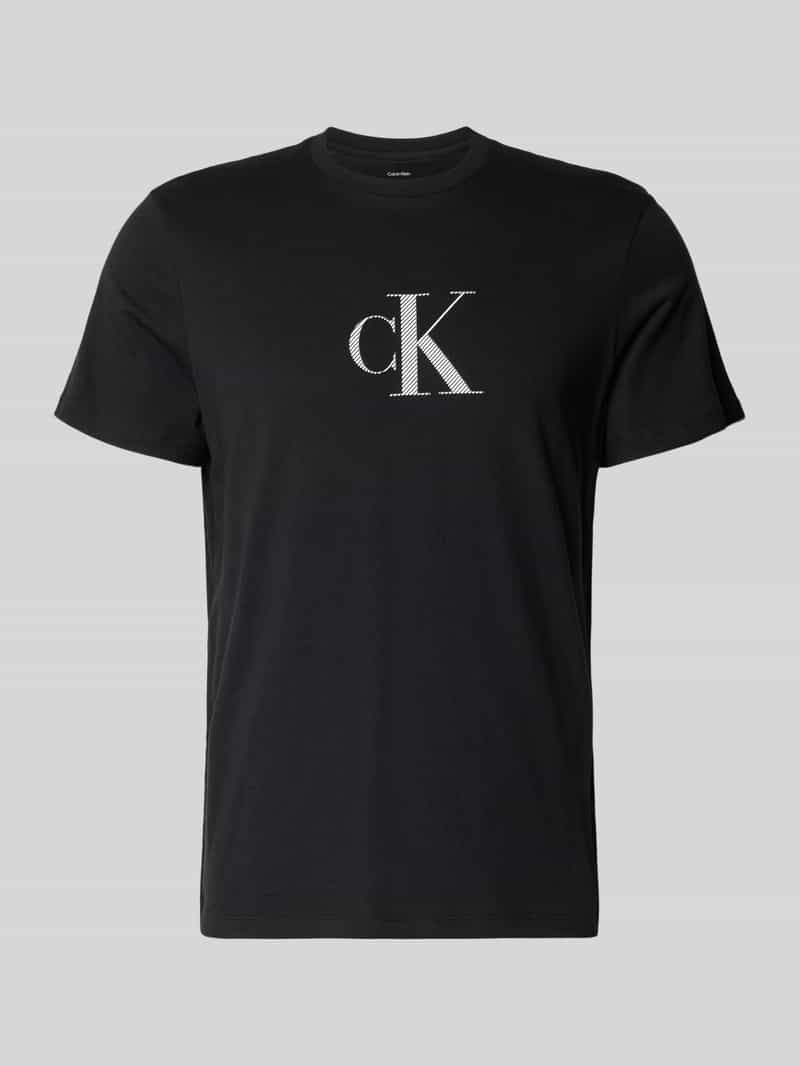 T-shirt z okrągłym dekoltem i logo