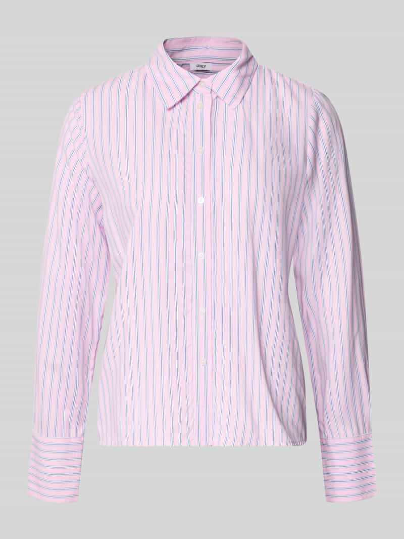 Bluzka koszulowa o kroju regular fit z czystej wiskozy model ‘BERIT’