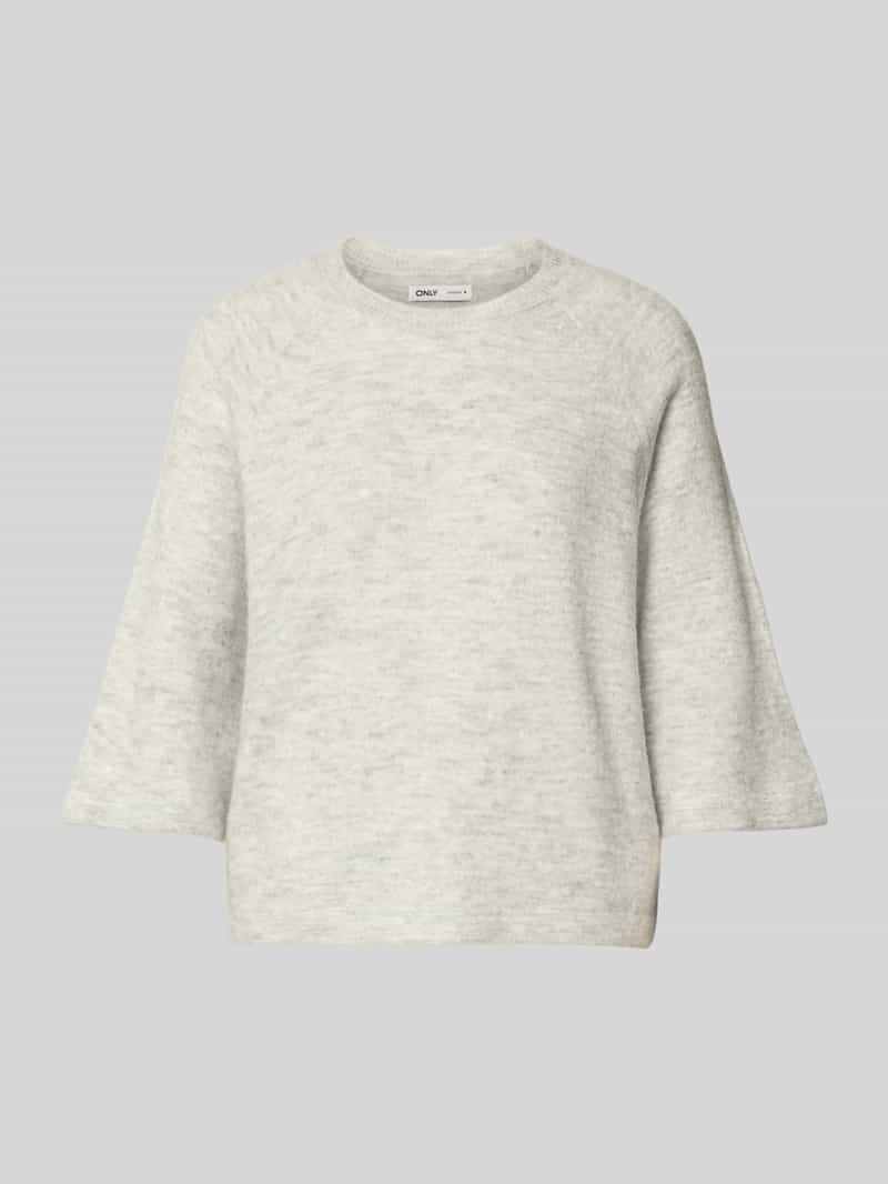 Sweter z dzianiny o kroju oversized z rękawem o dł. 3/4 model ‘SIMONI’