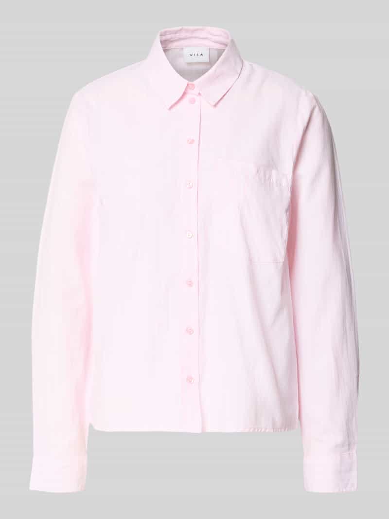 Bluzka koszulowa o kroju regular fit z kieszenią na piersi model ‘Darma’