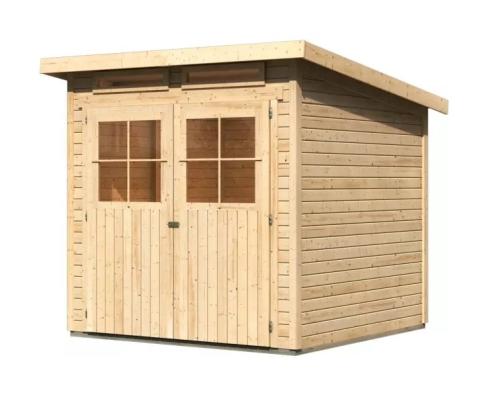 dom drewniany KARIBU GLUCKSBURG 3 (57734) natur LG3491