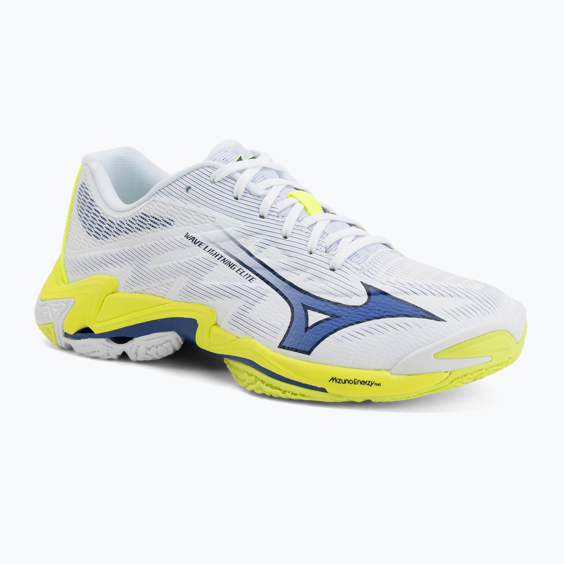 Buty do siatkówki Mizuno Wave Lightning Elite white/lighting yellow/dazzling blue WYSYŁKA W 24H 30 DNI NA ZWROT