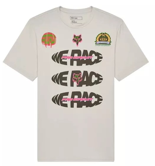 t-shirt FOX PRO CIRCUIT TEE LIGHT GREY