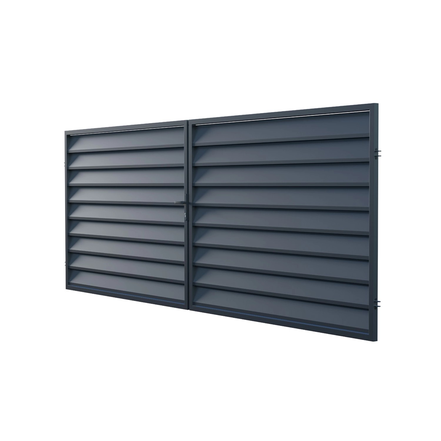 Polargos Brama Mistral 2-skrzydłowa antracyt 400 x 150 cm