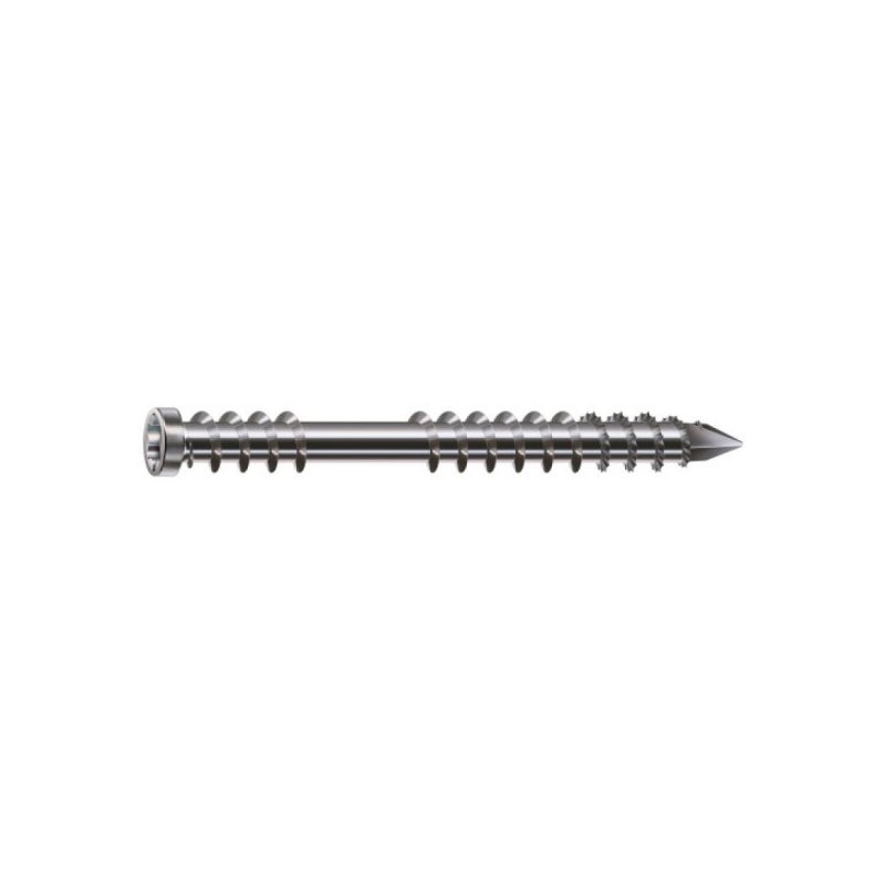 Spax Wkręty tarasowe nierdzewne 5x70mm 100szt. Srebro-Inox