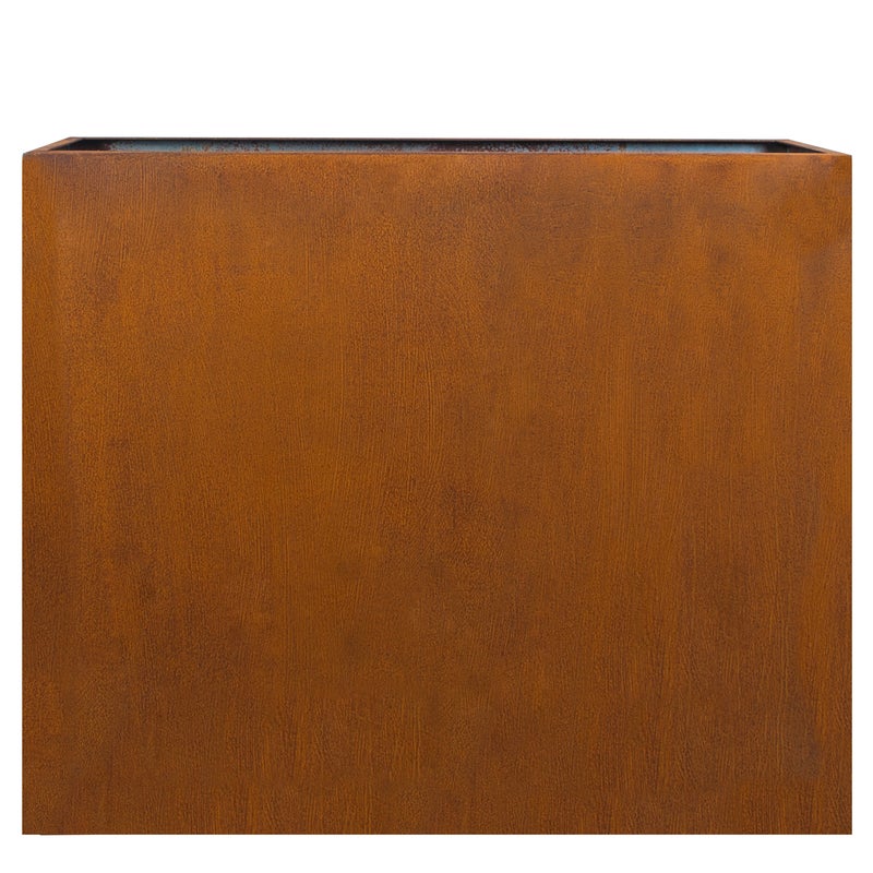 Podwyższona grządka Köhko® wykonana ze stali Corten Viva 95 x 35 x 80 cm Korytko na rośliny o wyglądzie stali nierdzewnej