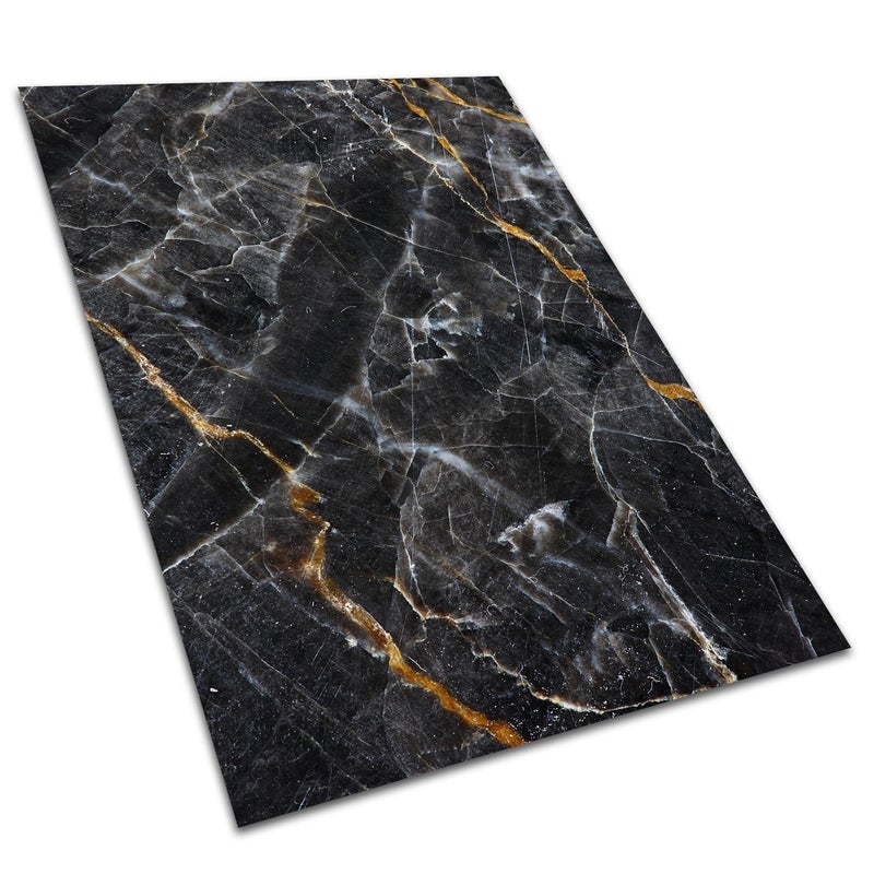 Dywan winylowy marmur złote żyły elegancja mata winylowa do salonu styl glamour 140x210 cm – Tulup