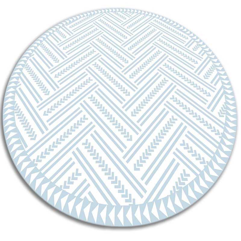 Chodnik winylowy okrągły, marmur zdobiony elegancki styl kamienny 60x60 cm – Tulup