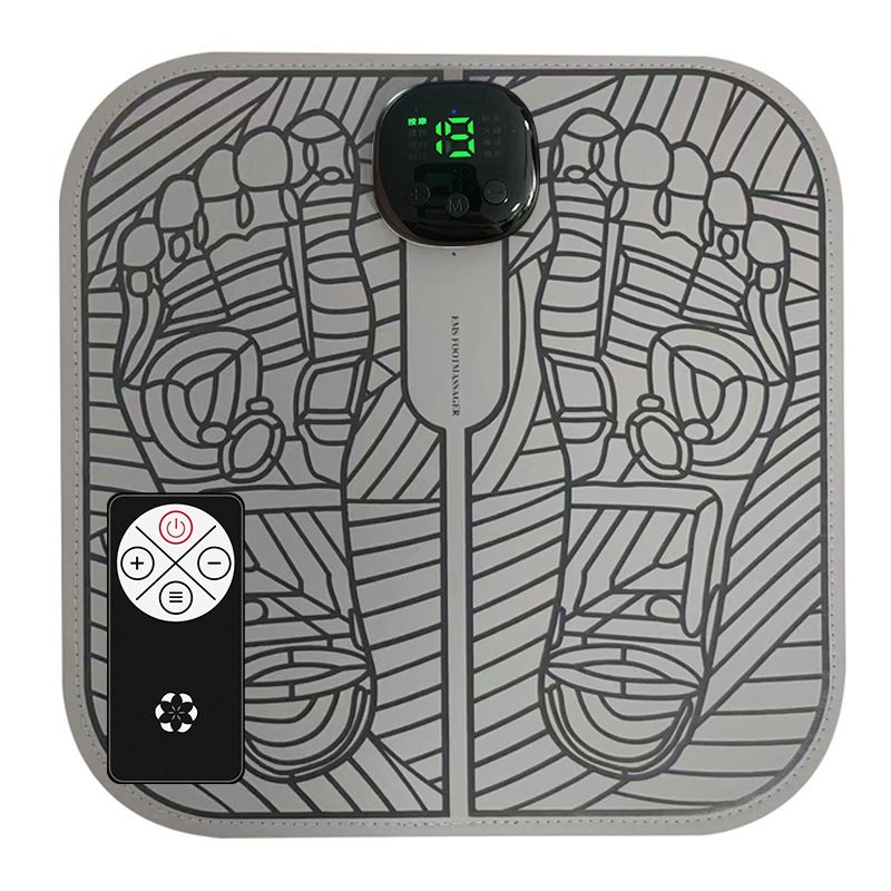 Elektryczny masażer stóp z 6 trybami i 9 poziomami intensywności, składany i przenośny elektryczny masażer stóp, poprawiający krążenie krwi i przynosz