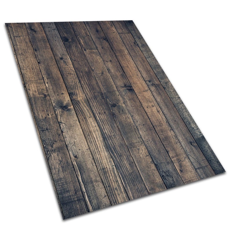 Dywan winylowy ciemne deski styl rustykalny mata winylowa do kuchni dekoracyjna 150x225 cm – Tulup