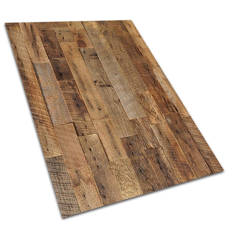 Dywan winylowy krótkie deski naturalny styl chodnik PCV dekoracyjny 140x210 cm – Tulup