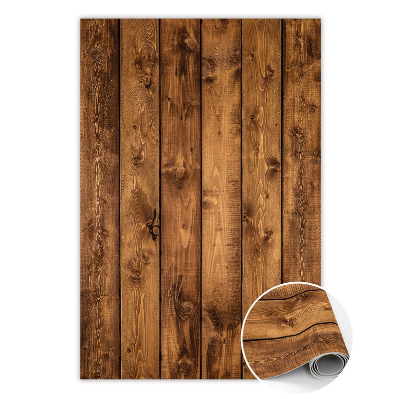 Dywan winylowy pionowe deski, mata winylowa wewnętrzna rustykalna dekoracja 120x180 cm – Tulup