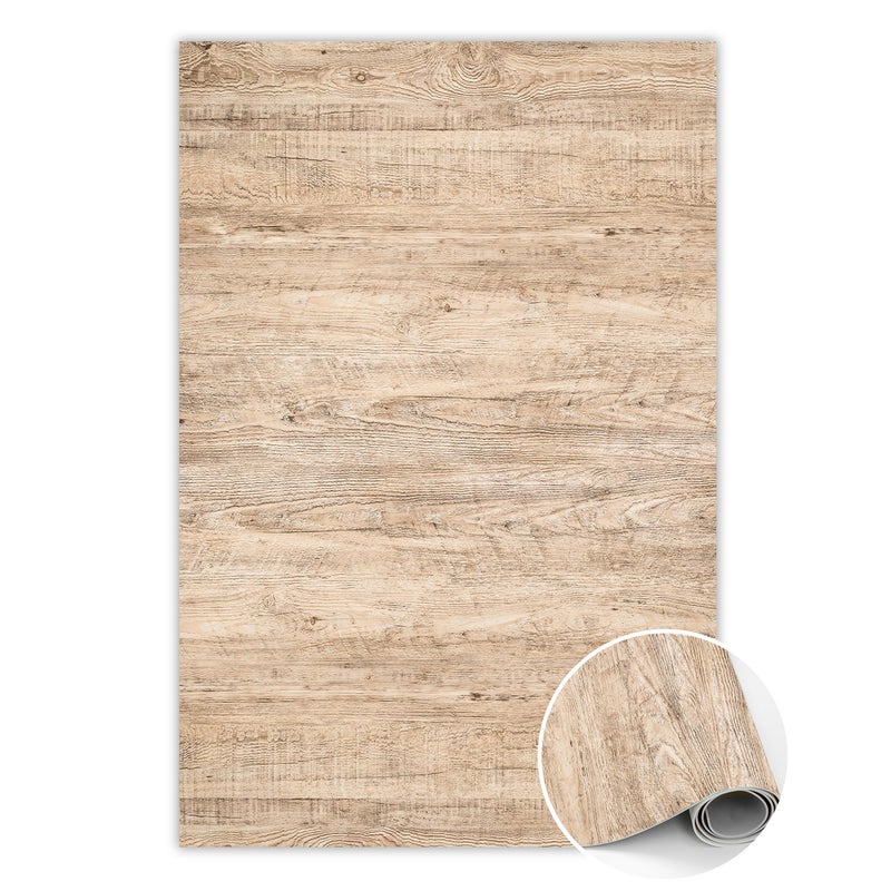 Dywan winylowy surowe drewno, mata winylowa do pokoju styl rustykalny 100x150 cm – Tulup