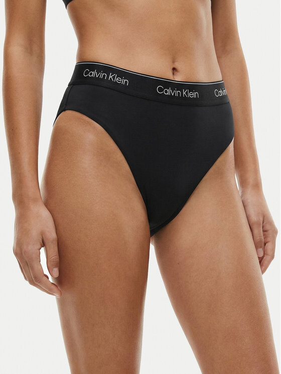 Calvin Klein Swimwear Dół od bikini LV00Q61132 Czarny