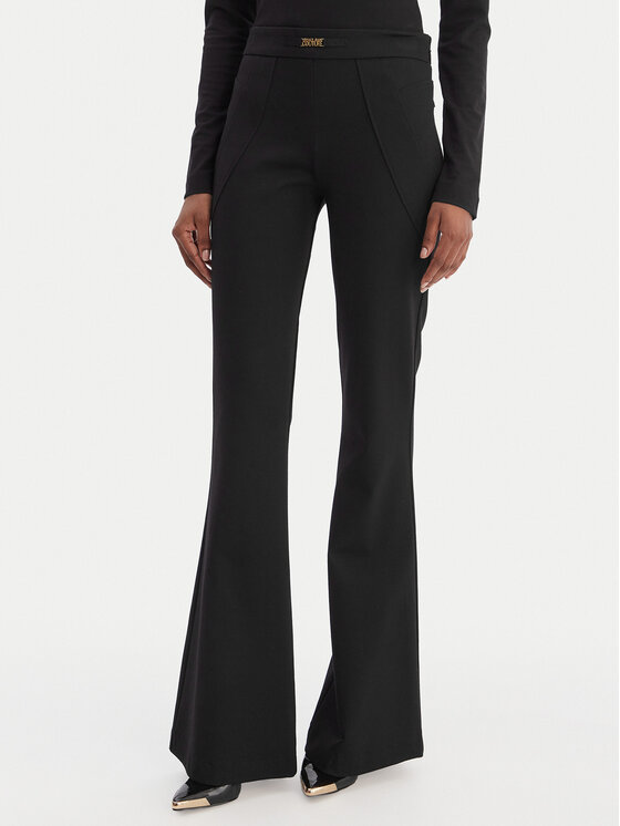 Versace Jeans Couture Spodnie materiałowe 80HAA115 J0092 Czarny Flare Fit