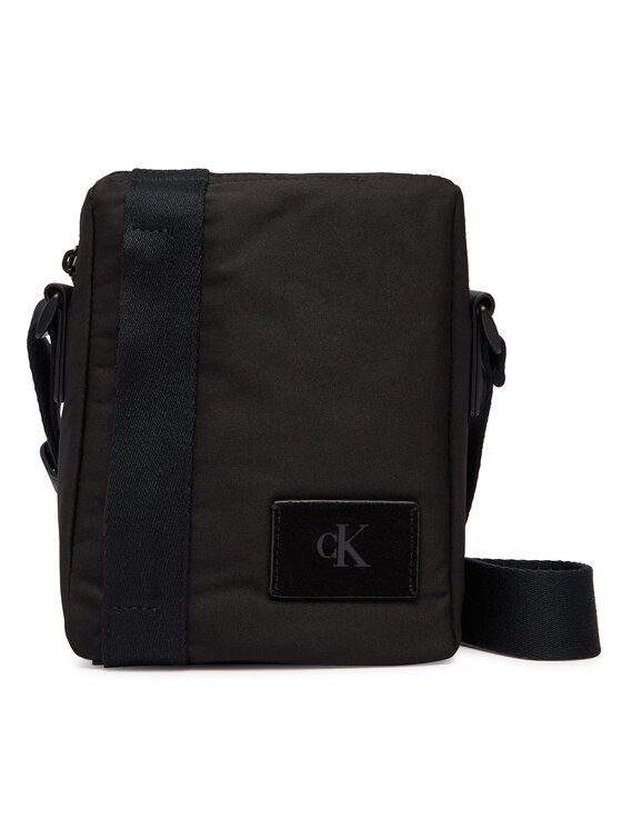 Calvin Klein Saszetka Canvas Mix Reporter LV04D3366G Czarny
