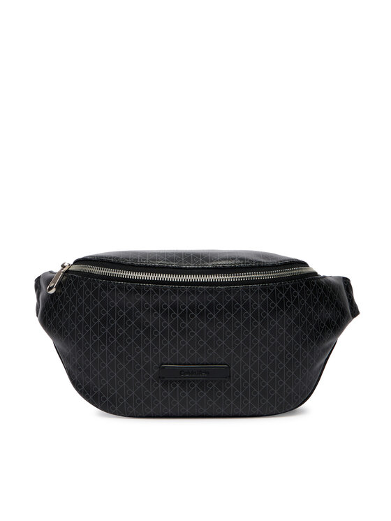 Calvin Klein Nerka Emblem Aop Coated Waistbag LV04D3135G Czarny