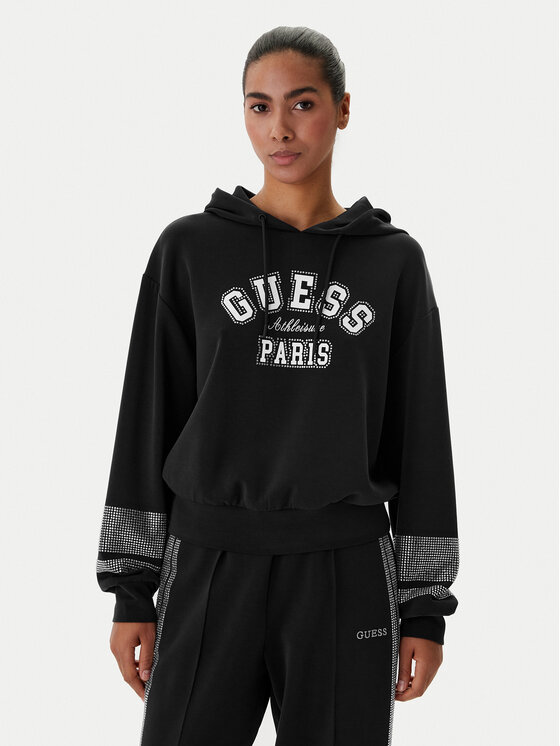 Guess Bluza V6RQ02 KCAY2 Czarny Regular Fit