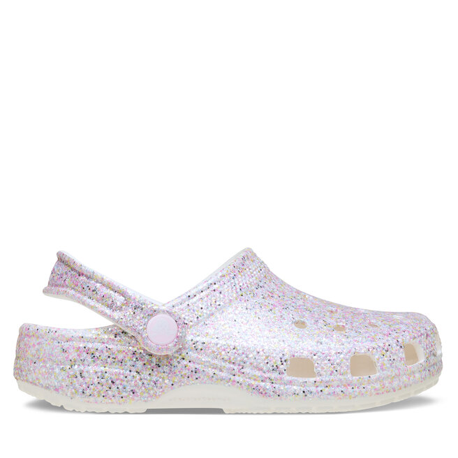 Klapki Crocs Classic Fantasy Glitter Clog K 212561 Biały